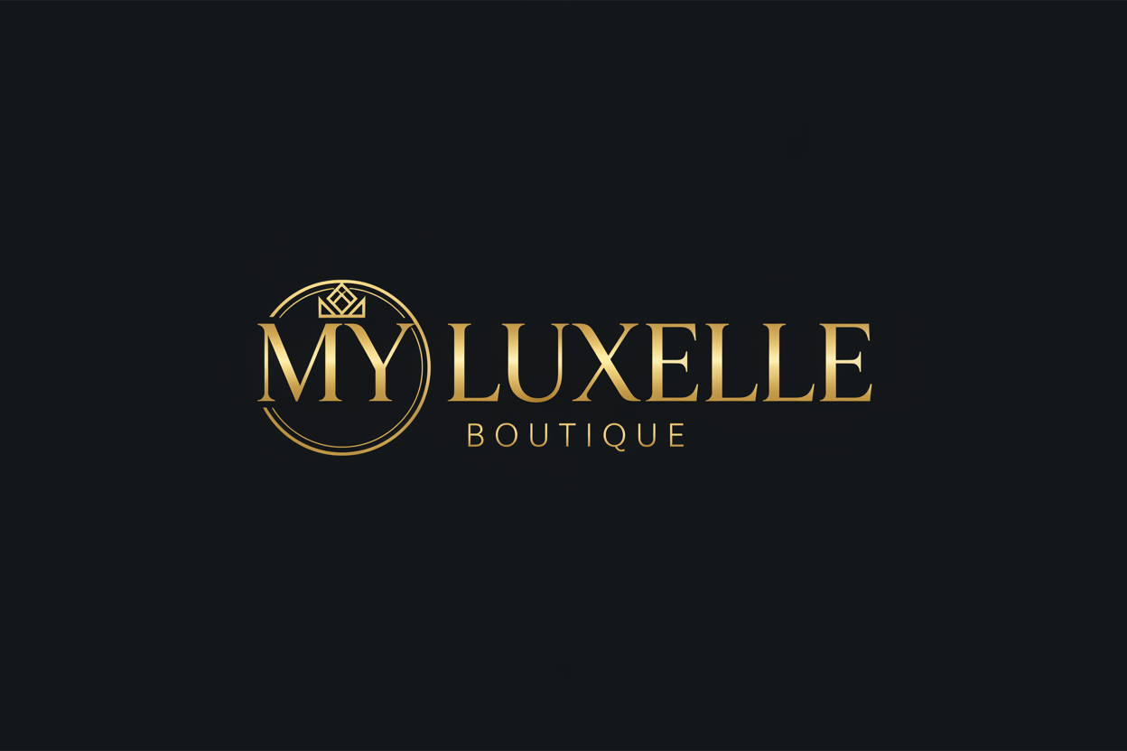 MY LUXELLE Logo - Goud op Zwart